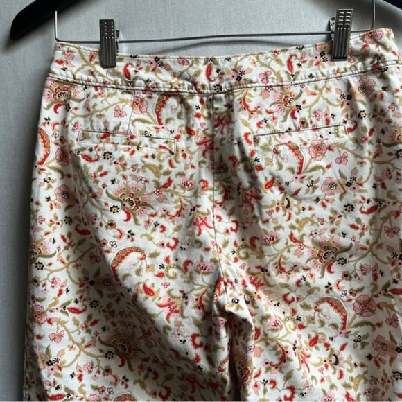 Tommy Bahama floral cotton Capri pants Sz 4 - Picture 4 of 9